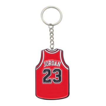 Logo personnalisé en gros Jordan Metal Soft Enamel Key Chain